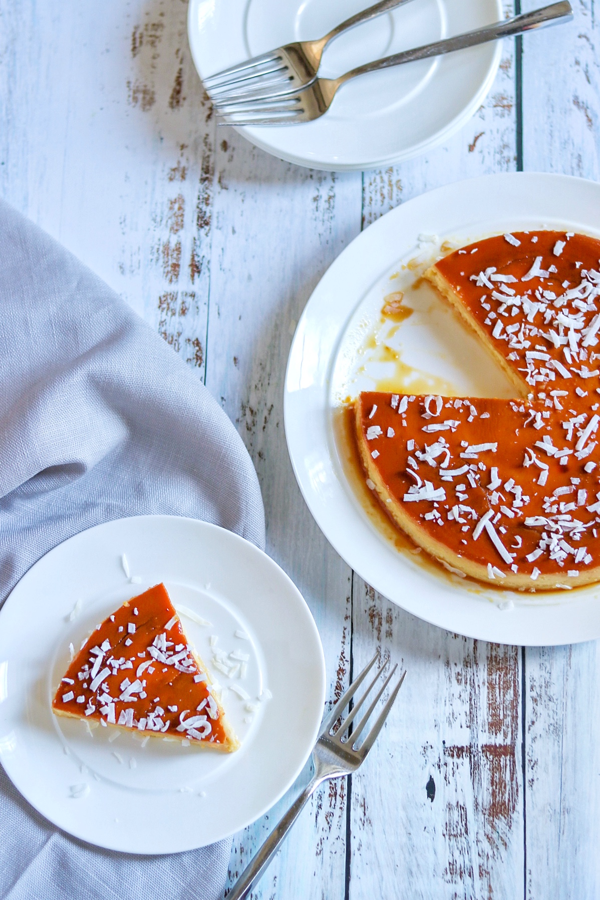 pressure cooker flan with coconut (flan coco)