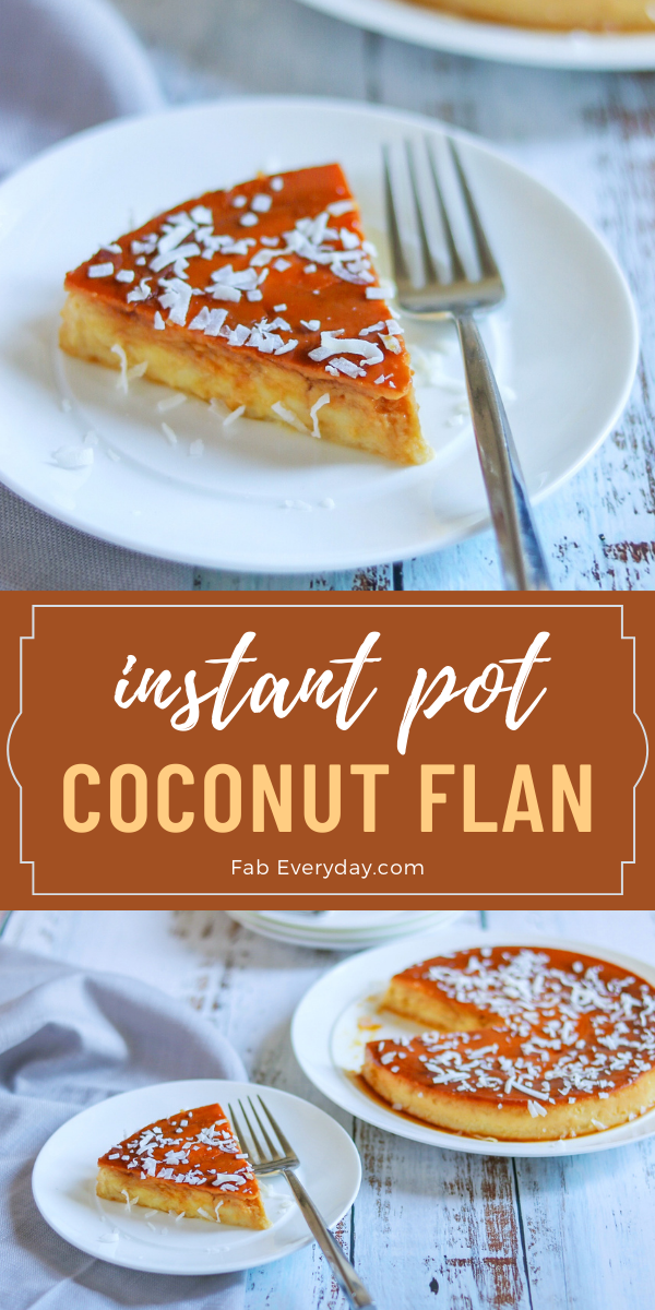 Instant Pot Coconut Flan recipe (Flan de Coco)