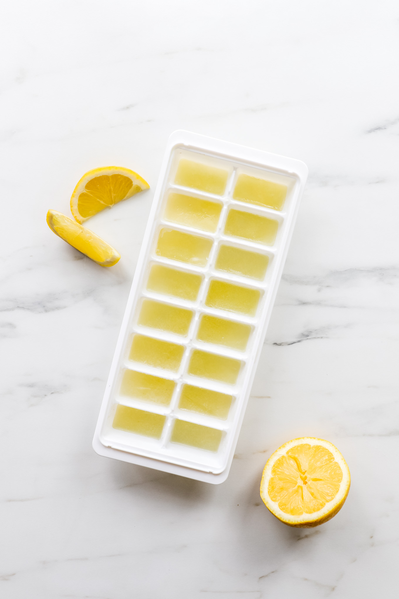 Freeze the juice from excess lemons