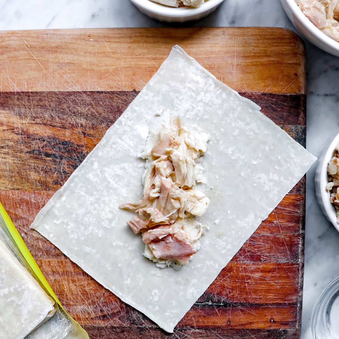 how to make Thanksgiving leftover egg rolls