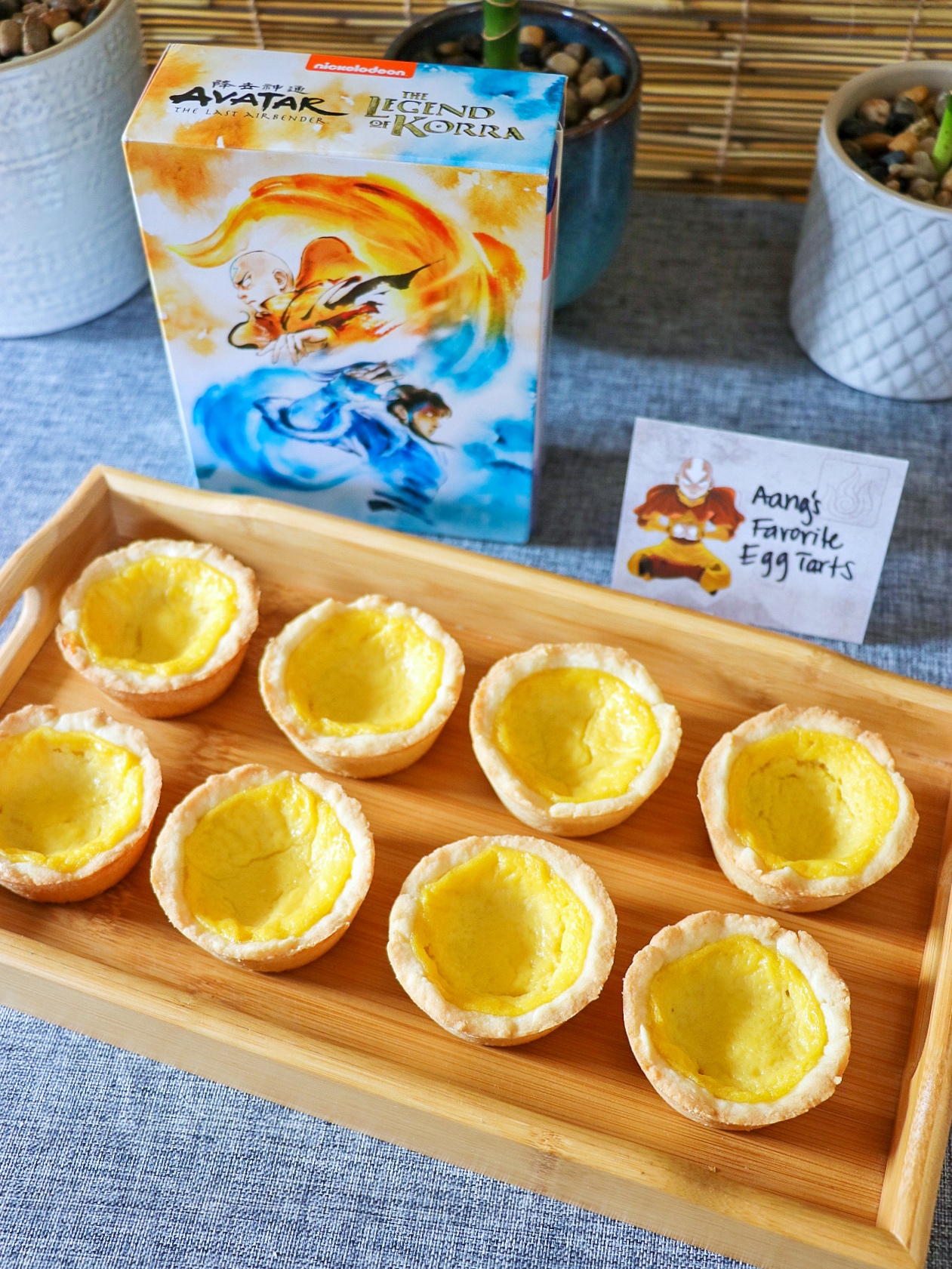 Avatar: The Last Airbender birthday food ideas - Aang's Favorite Egg Tarts