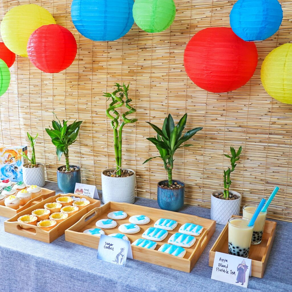 Legend of Korra birthday party and Avatar: The Last Airbender birthday party decorations