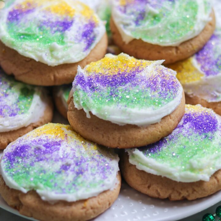 Mardi Gras King Cake Cookies