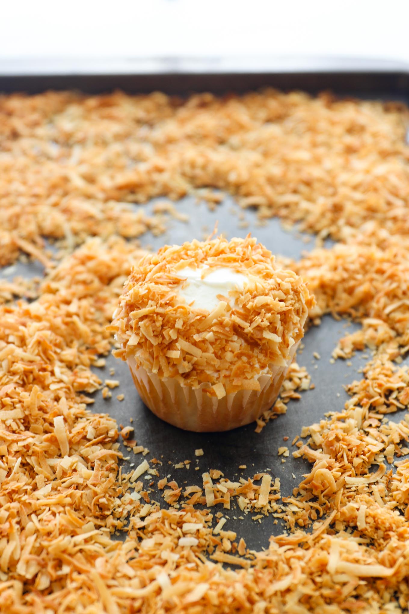 How to make birds nest cupcakes with toasted coconut