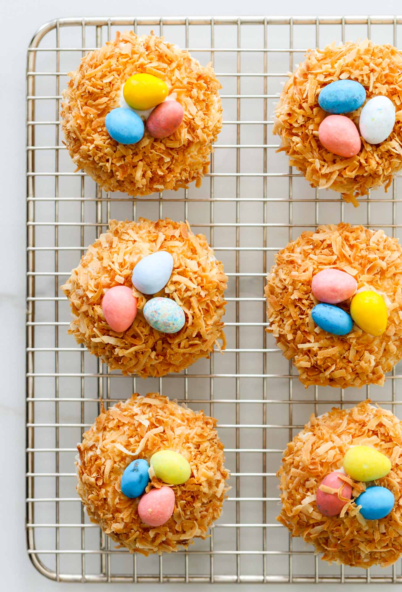 easy birds nest cupcakes for spring