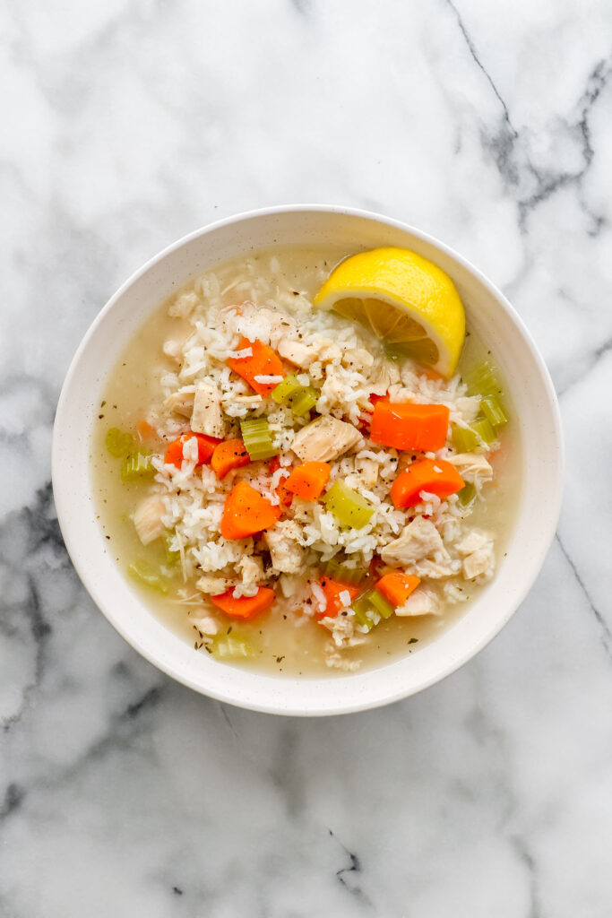 Chicken and Rice Soup Instant Pot recipe