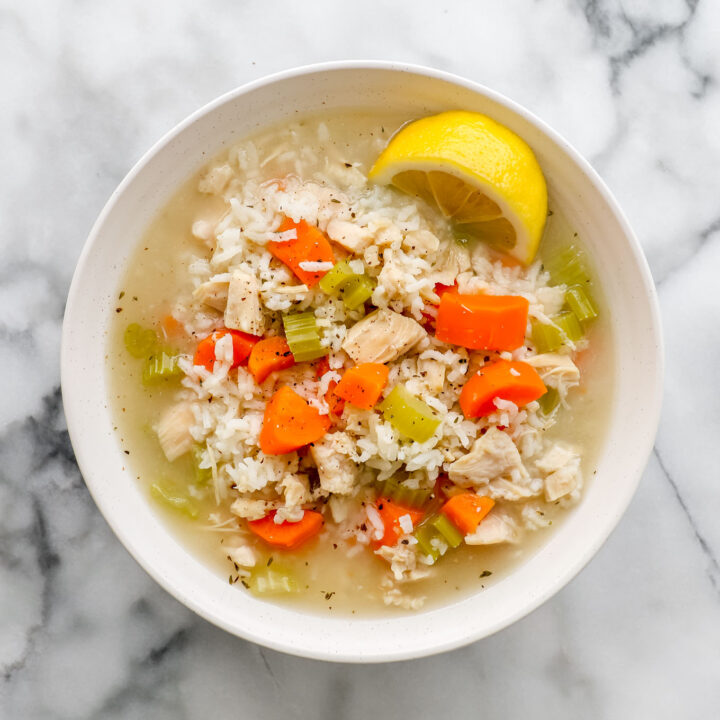 Dump-and-Start Instant Pot Chicken and Rice Soup (dump and go Instant Pot recipes)