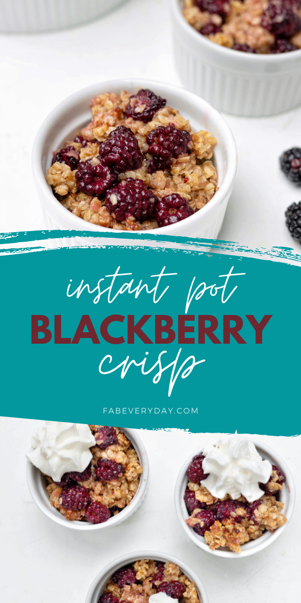 Instant Pot Blackberry Crisp recipe
