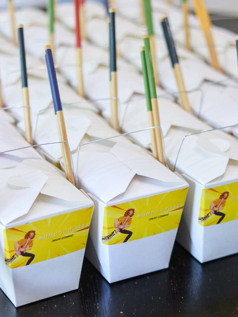 anime themed birthday party favors