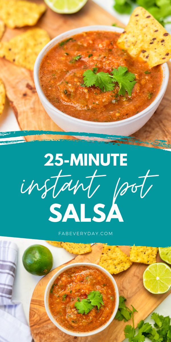 Instant Pot Salsa (quick homemade pressure cooker salsa recipe)