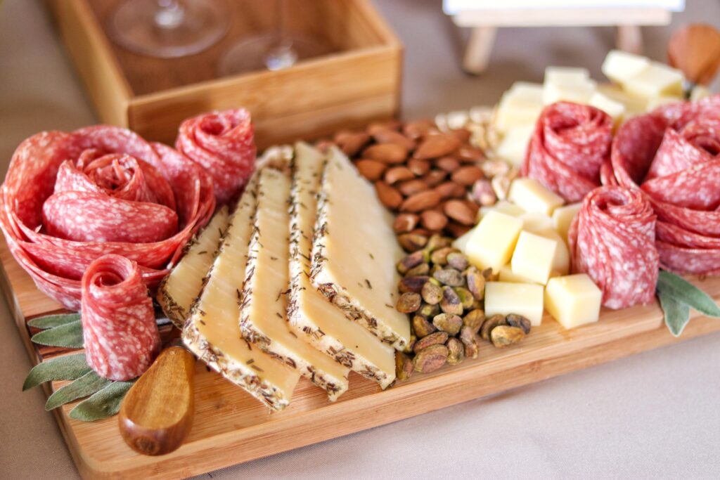 Easy and beautiful Charcuterie with Salami Roses