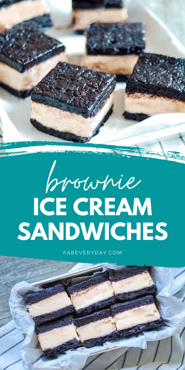 Brownie Ice Cream Sandwich recipe