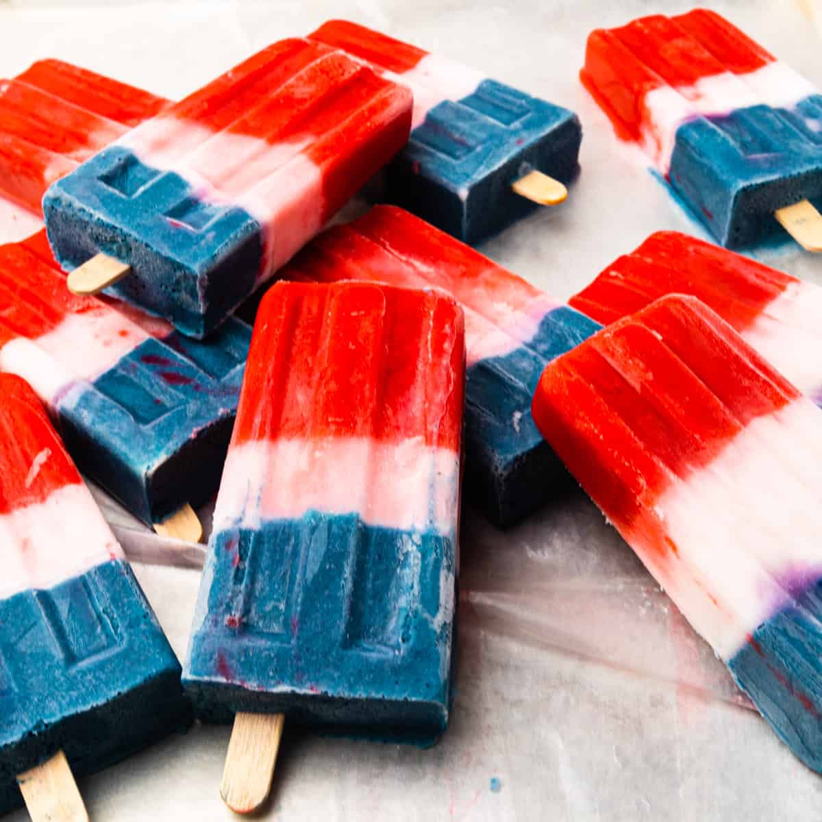 Red White and Blue Popsicles