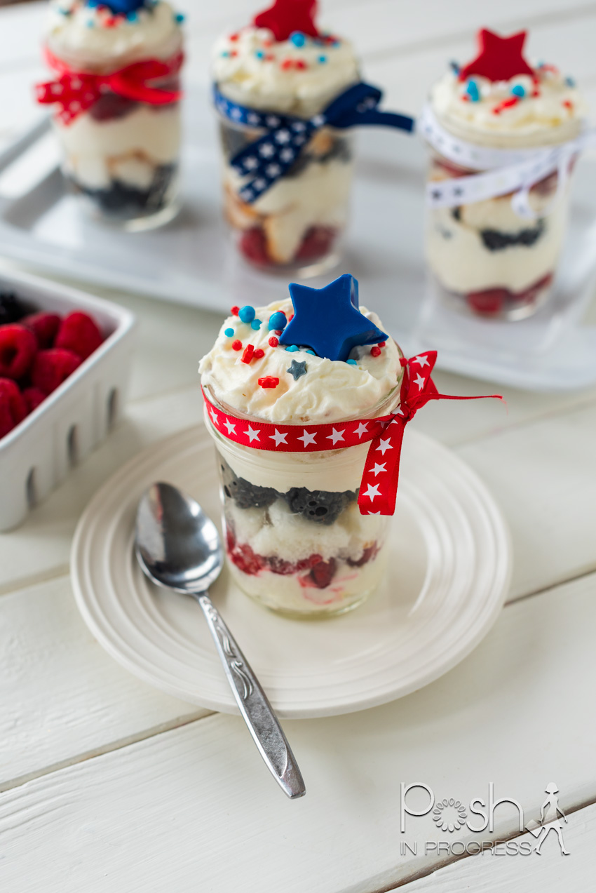 Red White and Blue Trifle