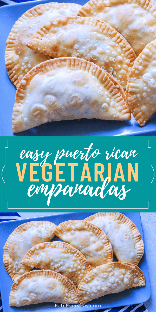 Easy Puerto Rican Vegetarian Empanadas (vegan empanada recipe)