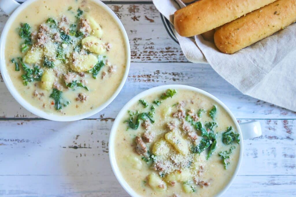 Instant Pot sausage soup: Zuppa Toscana with gnocchi