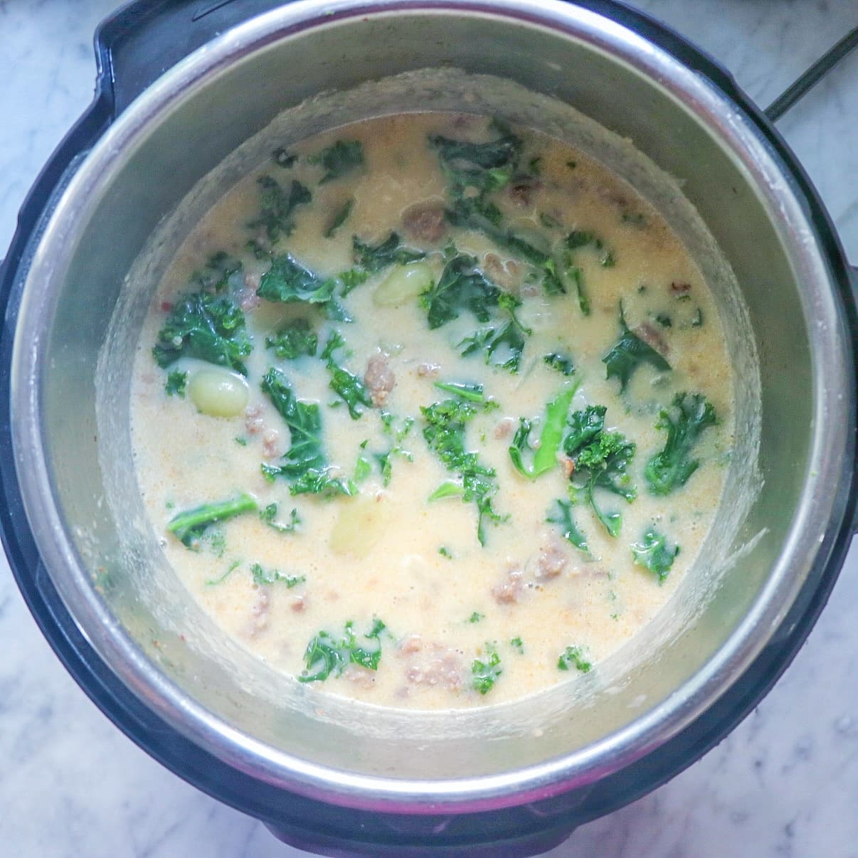 Creamy Instant Pot gnocchi soup