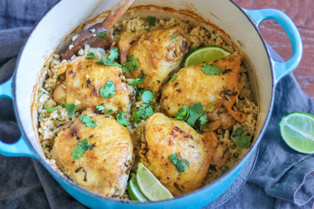 One-Pot Cilantro Lime Chicken and Rice