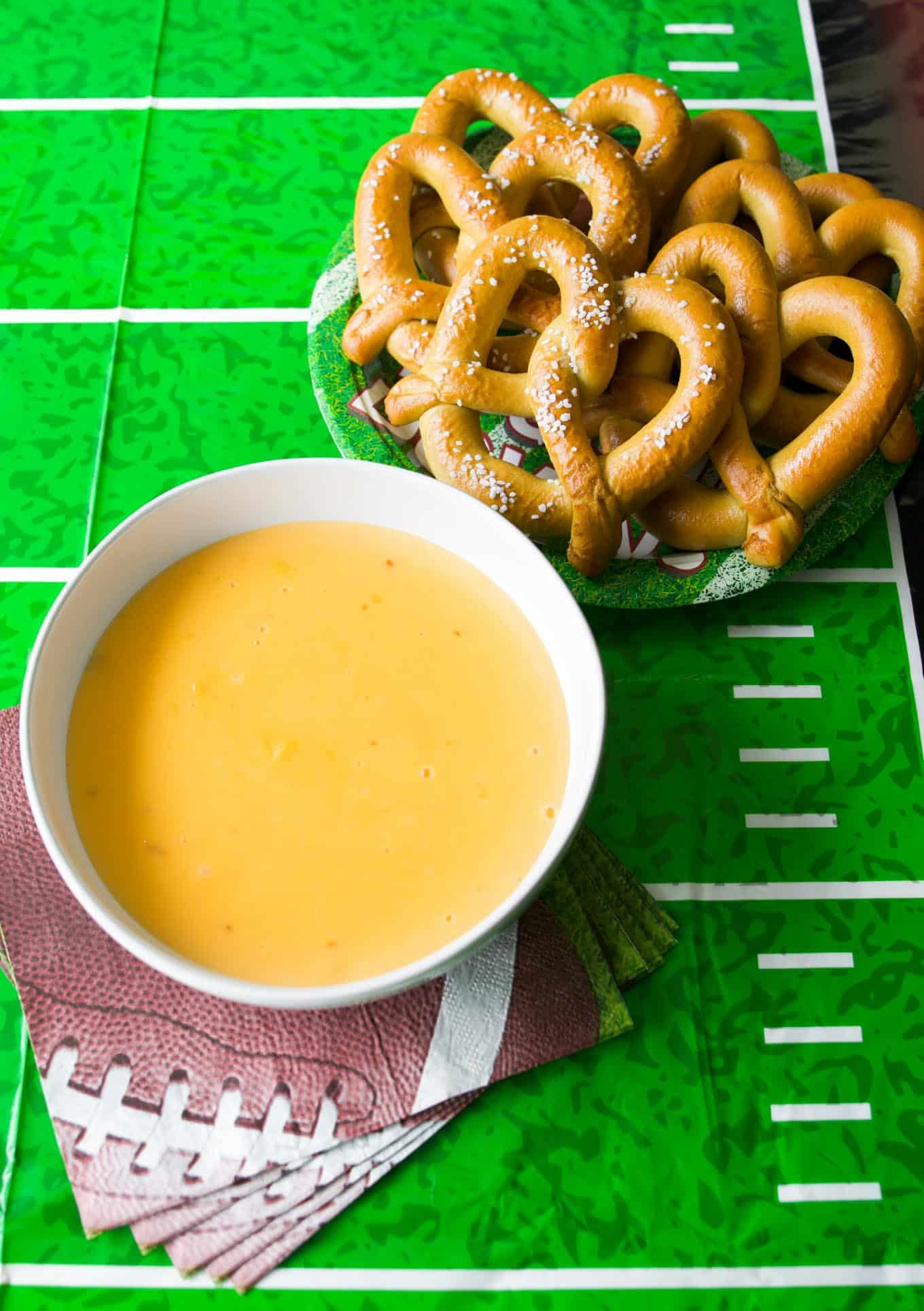 easy mustard cheese sauce for pretzels