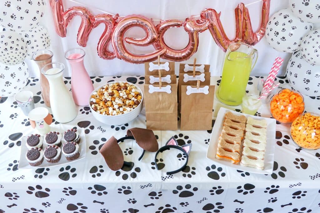 cat and dog party food ideas