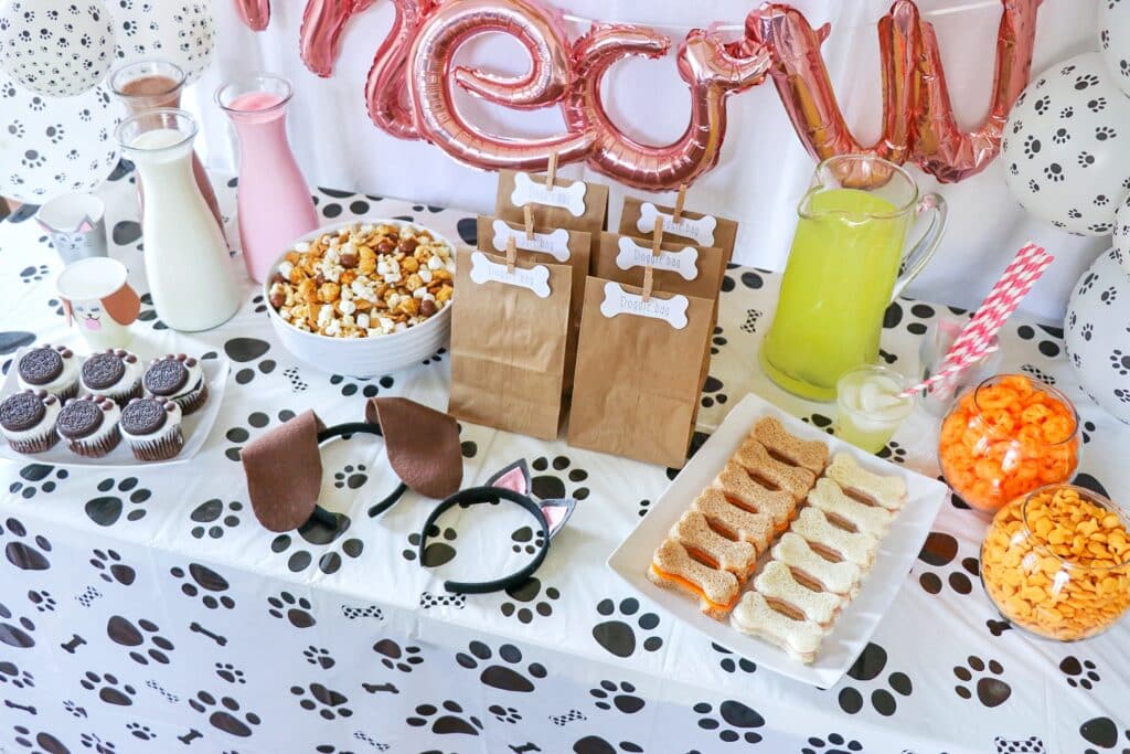 dog and cat party or cat and dog birthday theme