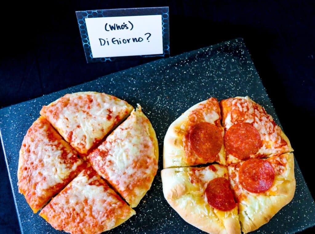 Secret Headquarters Watch Party Food Ideas: Mini DiGiorno Pizzas