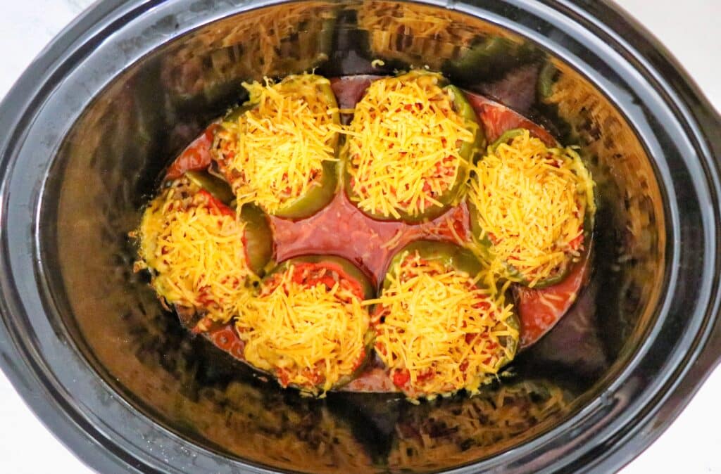 slow cooker stuffed bell peppers 