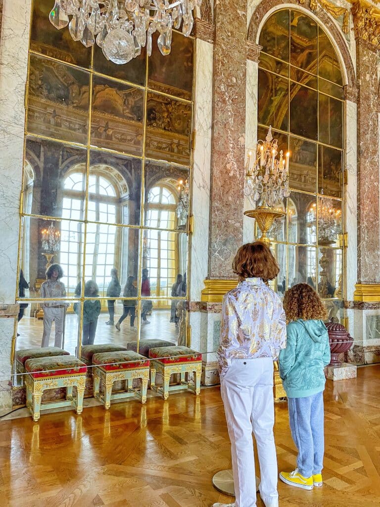 visiting Paris with kids - Hall of Mirrors at Chateau de Versailles