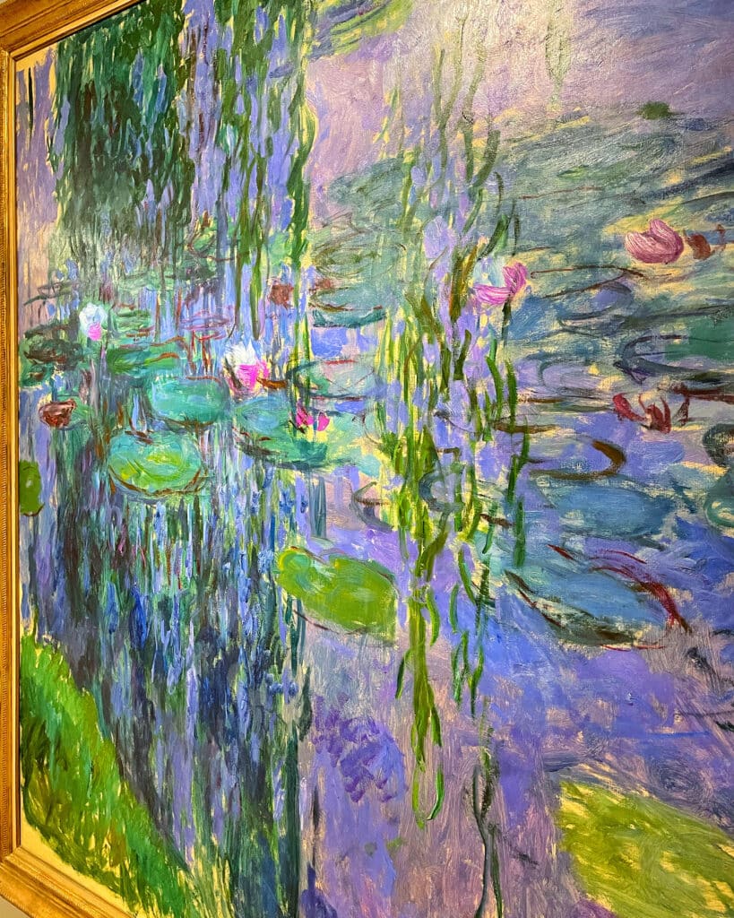 Waterlilies by Claude Monet at the Musée Marmottan Monet during a trip to Paris with family