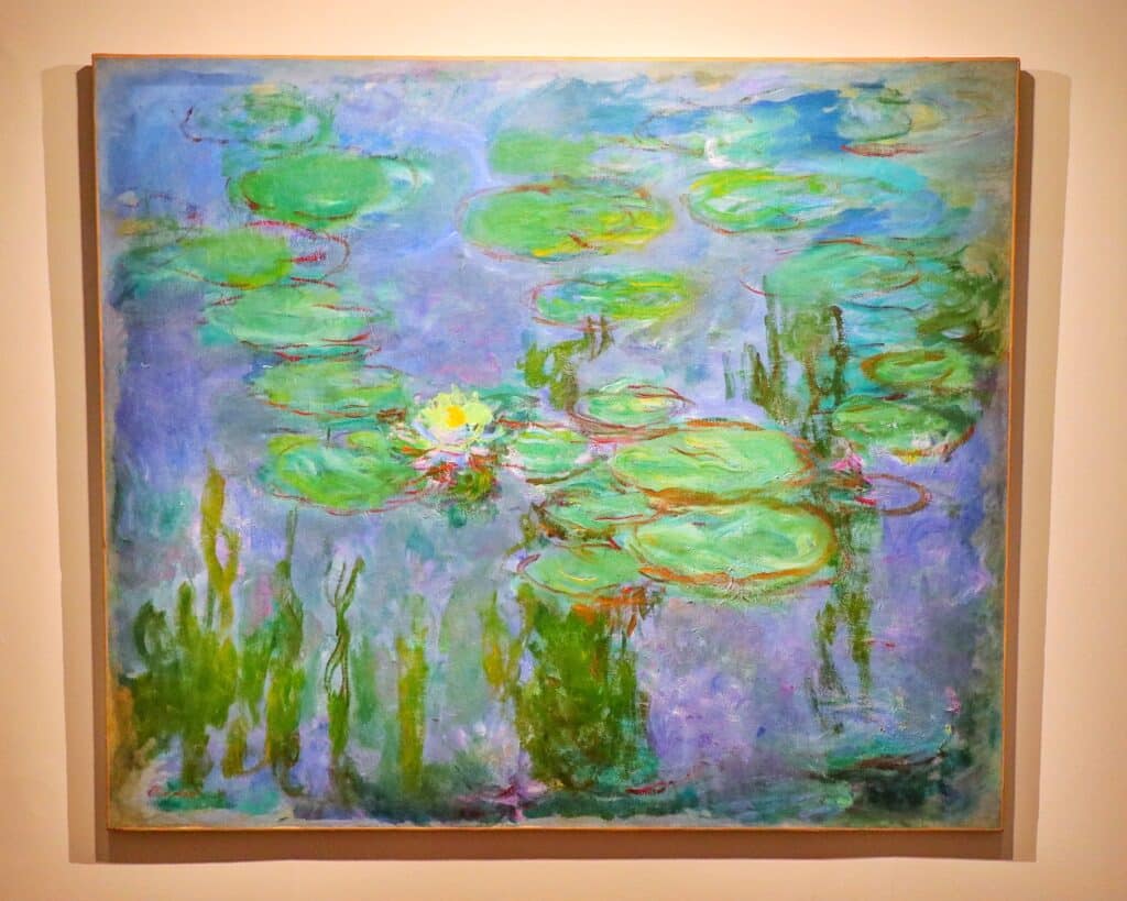 Waterlilies by Claude Monet at the Musée Marmottan Monet - visiting Paris with family
