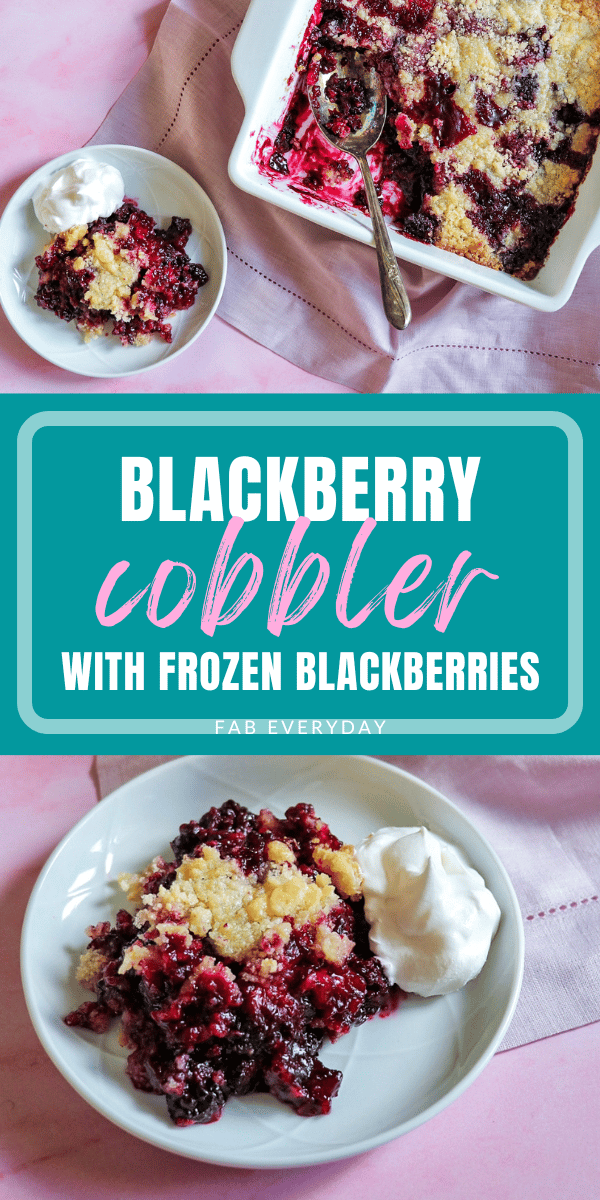 Blackberry Cobbler with Frozen Berries (frozen blackberry desserts)