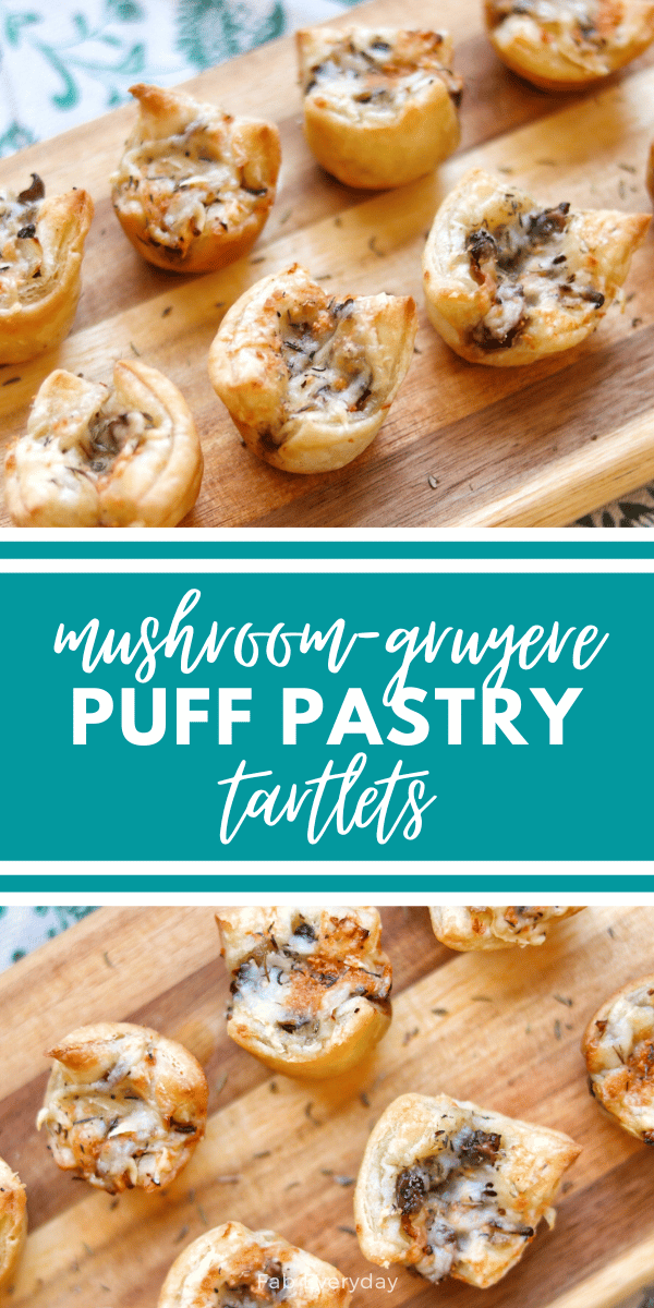 Mushroom-Gruyere Tartlets (mushroom tartlets with puff pastry)