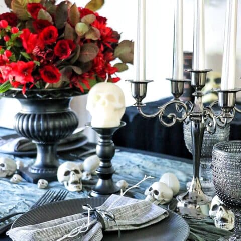 Spooky Chic Tablescape for Halloween