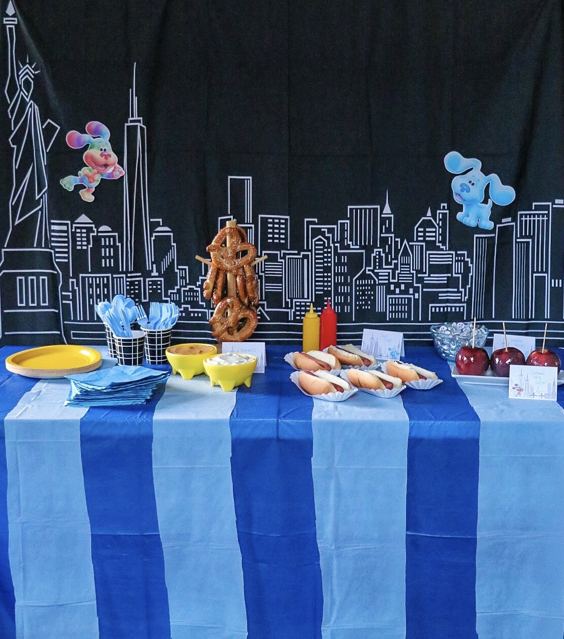 New York themed party for Blue's Big City Adventure