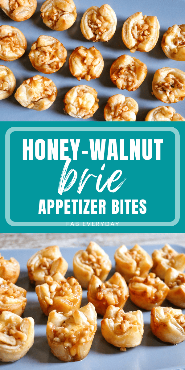 Honey-Walnut Brie Bites (4-ingredient Brie and walnut tartlets)