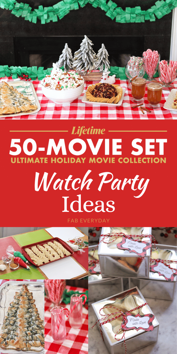 Christmas movie night ideas (how to host a Christmas movie night party for Lifetime®’s Ultimate Holiday Movie Collection)