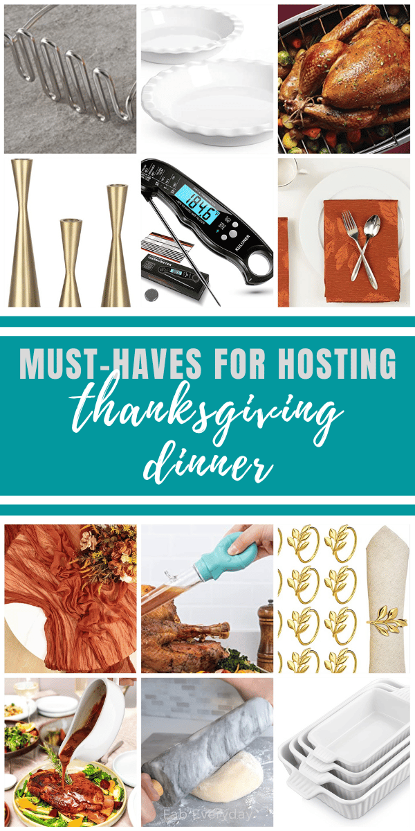 Must-Haves for Hosting Thanksgiving (Cooking Tools, Dinner Supplies, and Other Essentials)