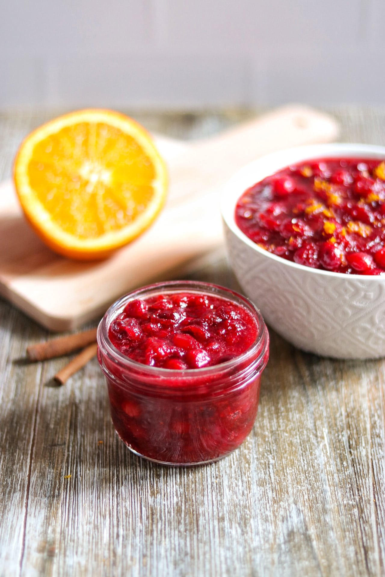 cranberry sauce with orange and ginger 