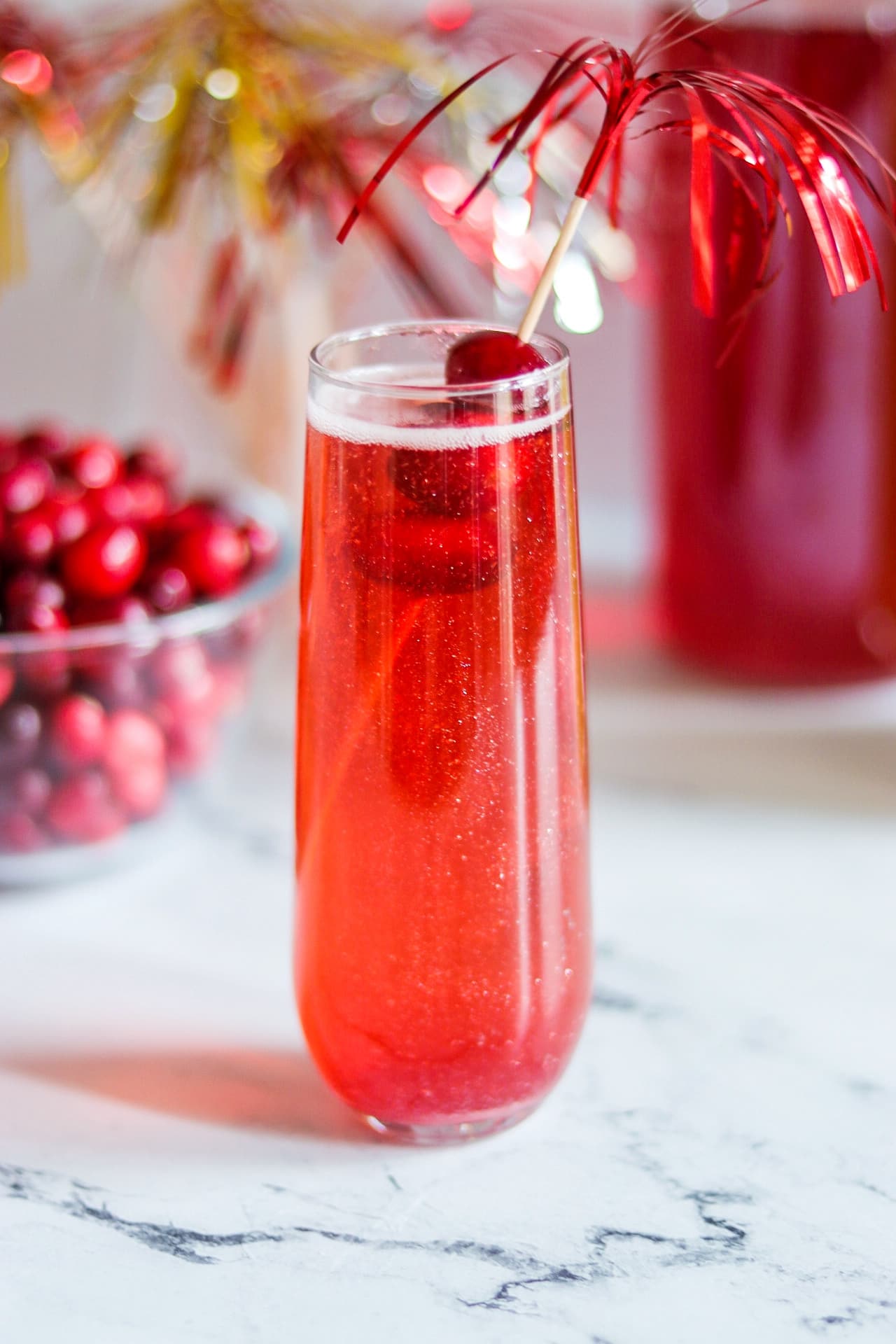 Cranberry Sparkler Mocktail (sparkling cranberry mocktail)