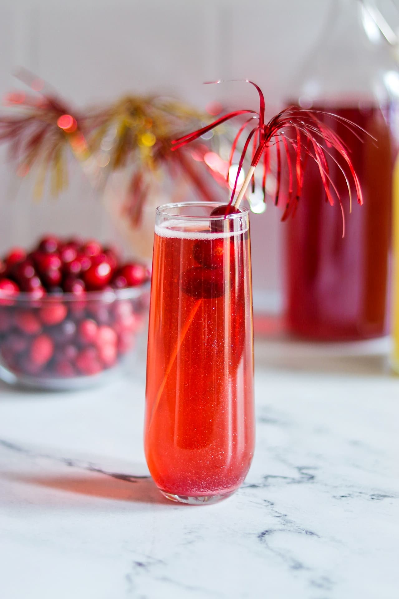 New Year's Eve mocktails: Cranberry Sparkler sparkling cranberry lime mocktail 