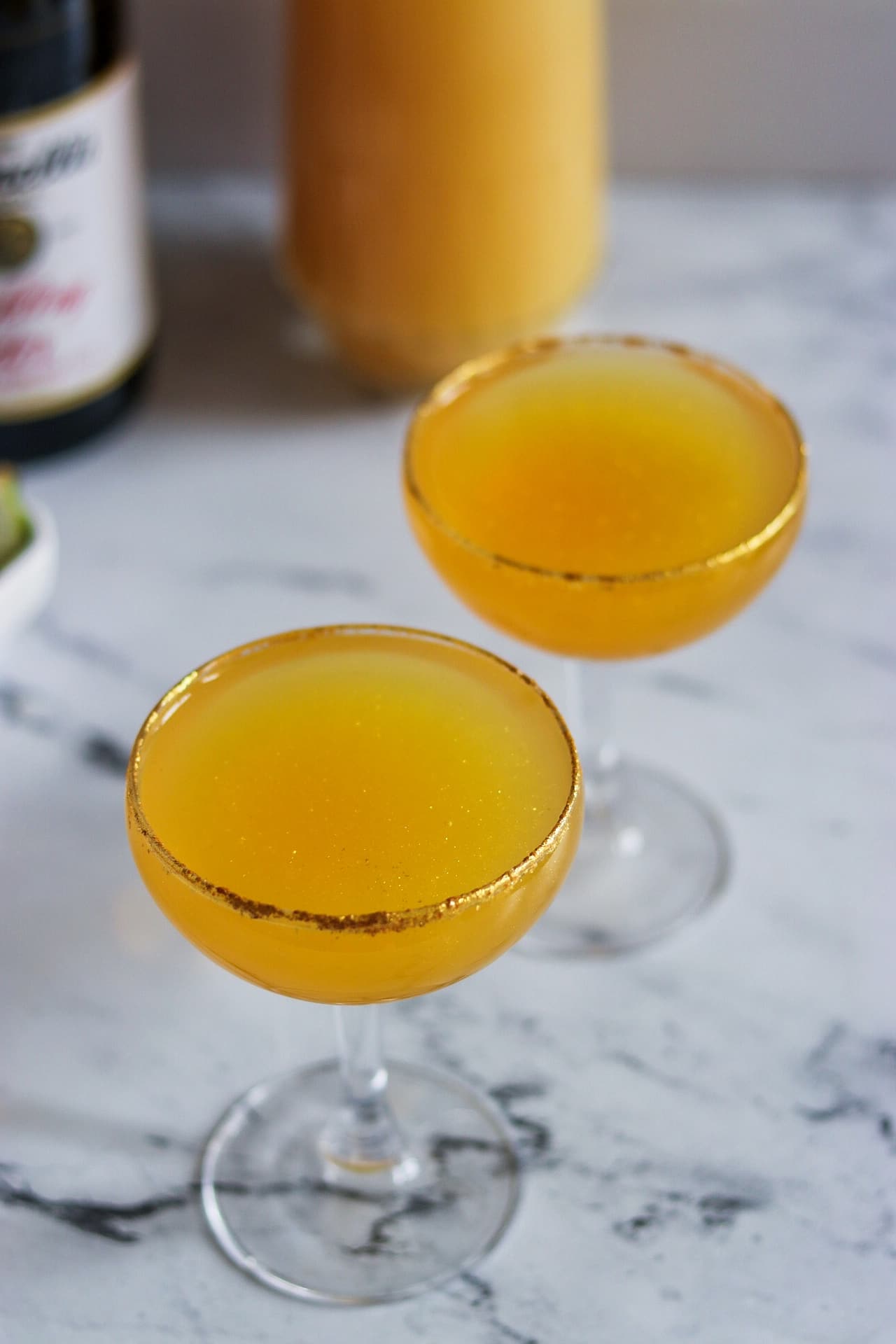 Golden Grapefruit Mimosa Mocktail sparkling cider mocktail