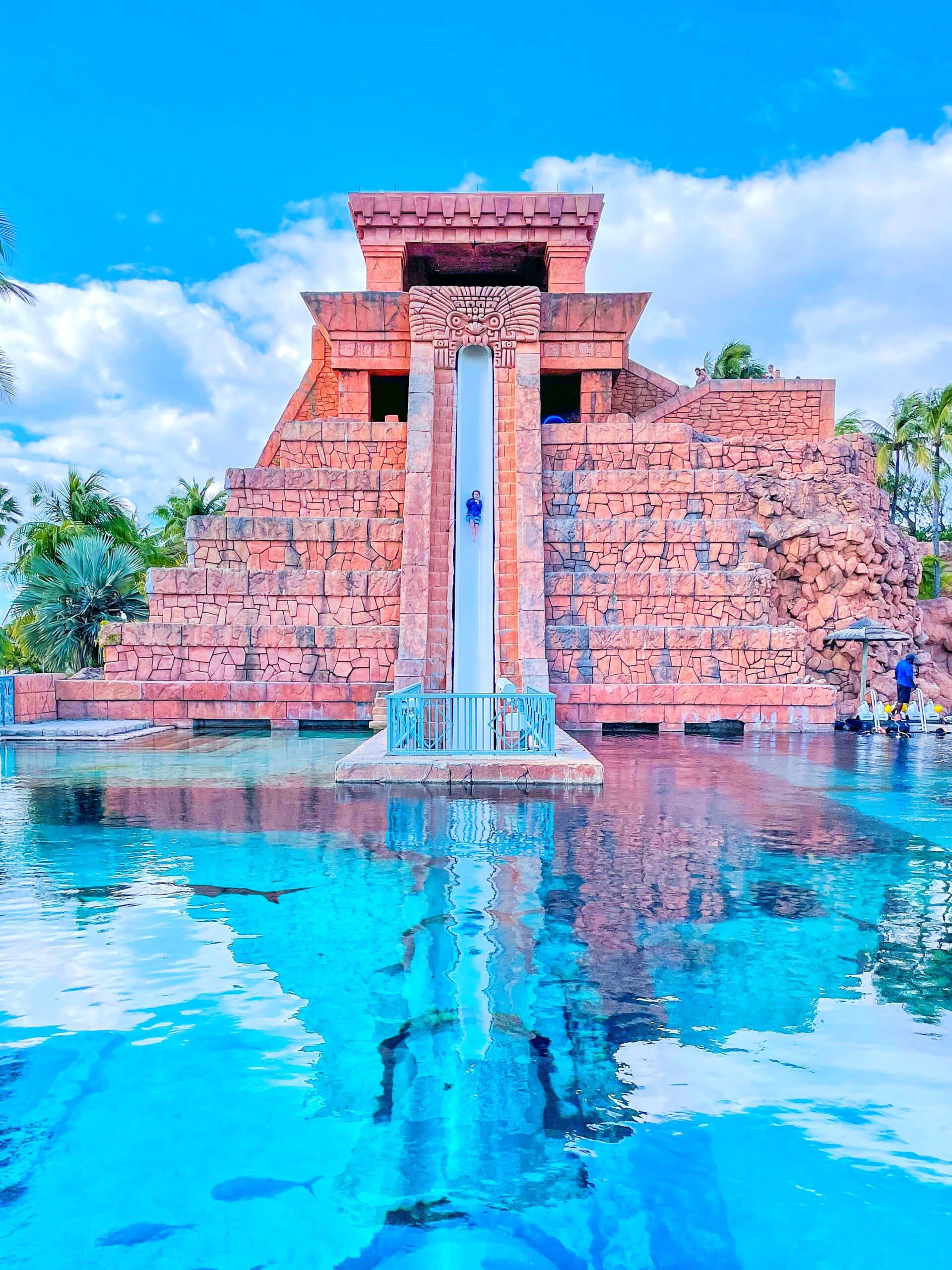 What to do at Atlantis Bahamas - Leap of Faith slide on the Mayan Temple