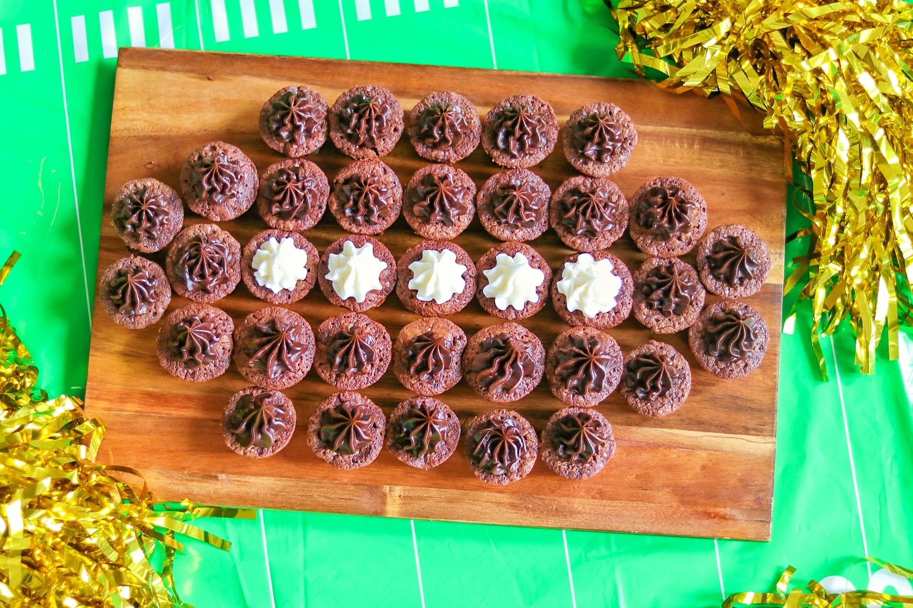 Football Brownie Bites (and the best brownie bite recipe)