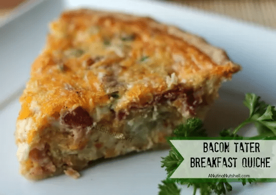 Recipes Using Tater Tots - Bacon 'Tater Breakfast Quiche
