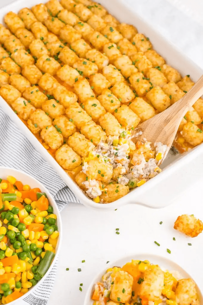 tater tot casseroles - easy tater tot casserole with ground beef