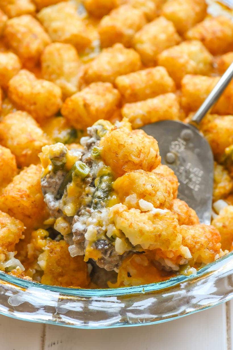 recipes with tater tots - green bean tater tot casserole