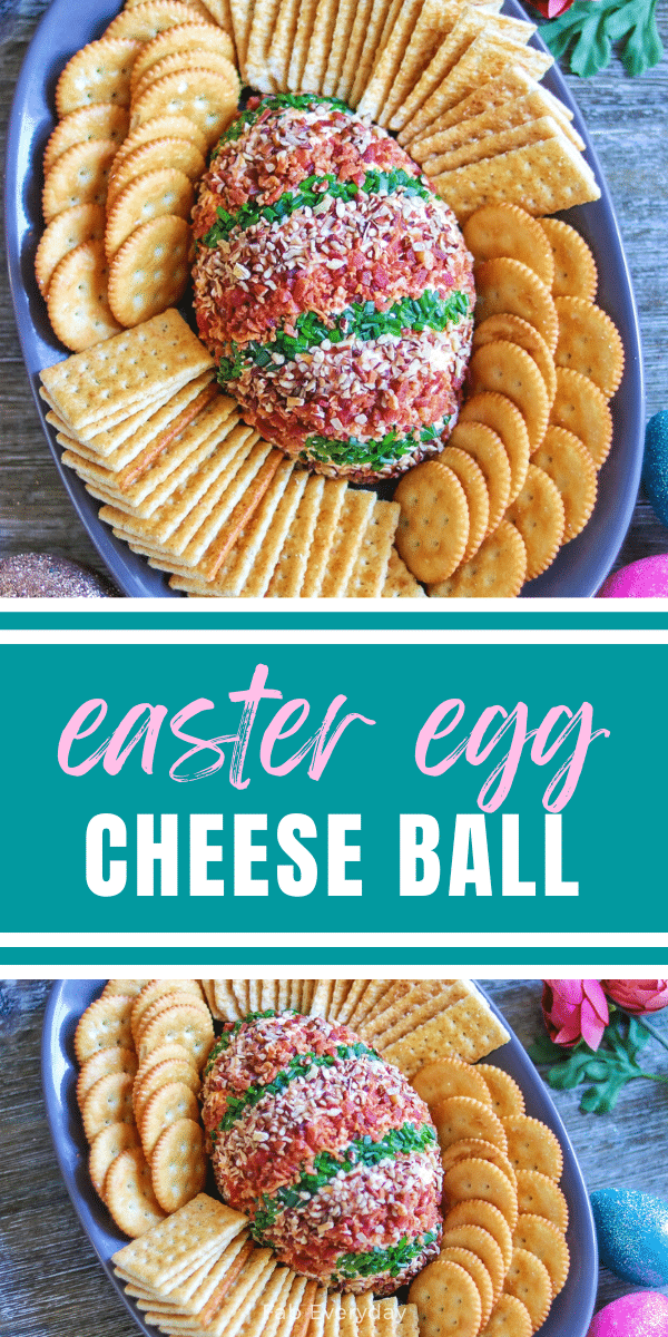 Creative Easter Appetizers: Easter Egg Cheese Ball