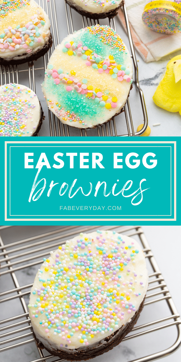 Easter Egg Brownies (adorable Easter brownies)