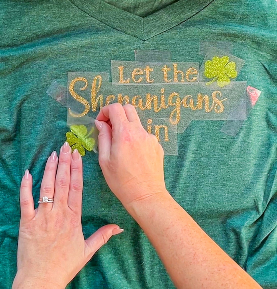 cool St. Patrick's Day shirts: DIY Cricut let the shenanigans begin shirt 