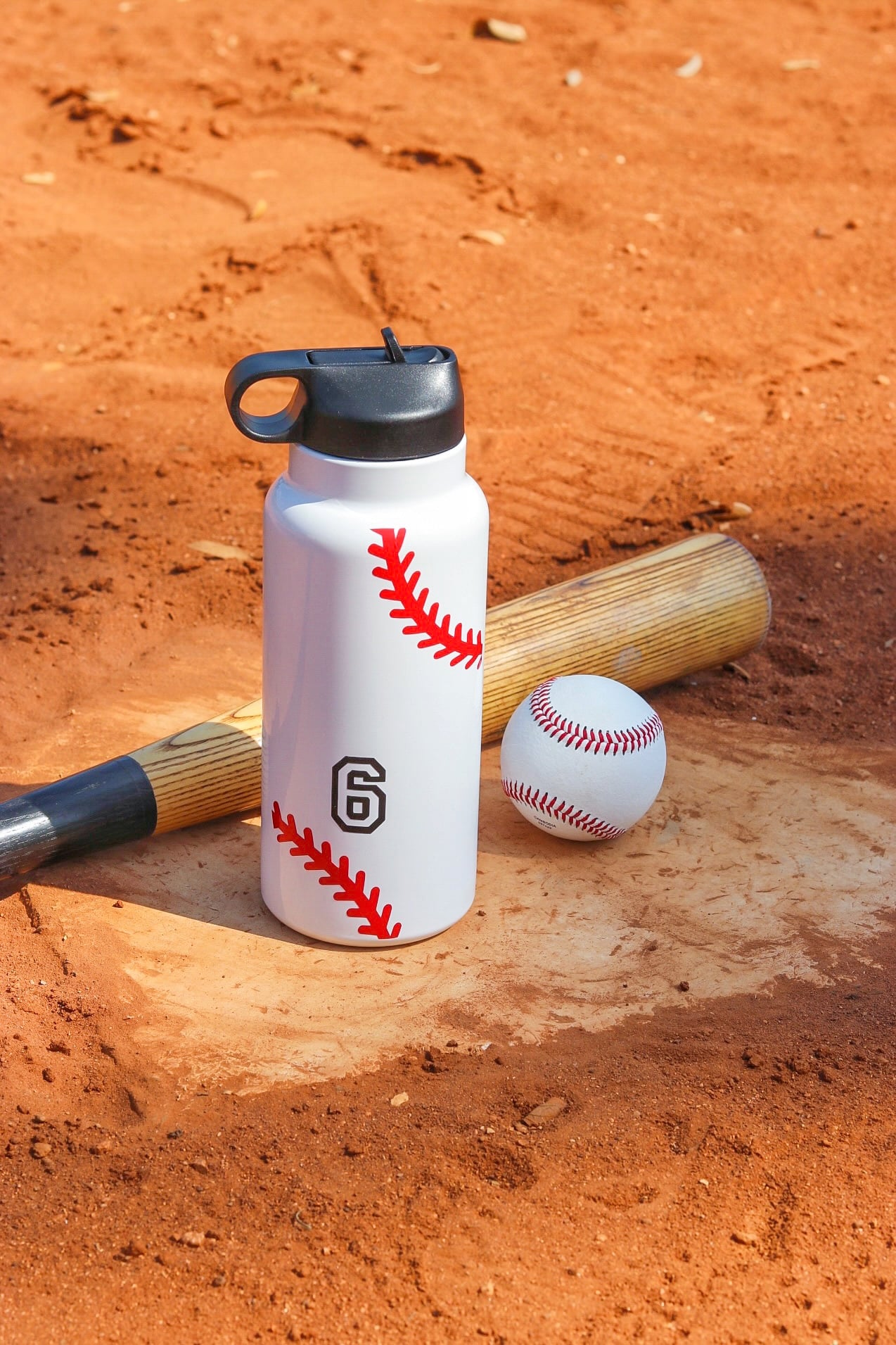 personalized baseball water bottles (baseball fan gifts)